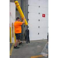 Polyethylene Bollard Cover, 6-5/8" Dia. x 60" L, Red/Yellow Southpoint Industrial Supply