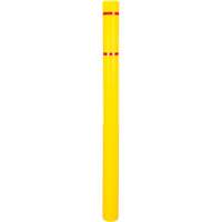 Polyethylene Bollard Cover, 4-1/2" Dia. x 64" L, Red/Yellow Southpoint Industrial Supply