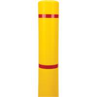 Polyethylene Bollard Cover, 4-1/2" Dia. x 64" L, Red/Yellow Southpoint Industrial Supply