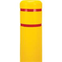 Polyethylene Bollard Cover, 6-5/8" Dia. x 52" L, Red/Yellow Southpoint Industrial Supply