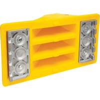 Wheel Chocks with Aluminum Tread, Polyurethane, Safety Yellow, 11-1/4" W x 21" D x 12-1/4" H Southpoint Industrial Supply