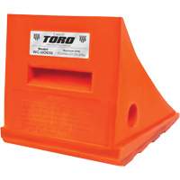 35 Ton General Purpose Wheel Chock, Urethane, Orange Southpoint Industrial Supply