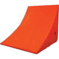 70 Ton Large Equipment Wheel Chock, Urethane, Orange Southpoint Industrial Supply