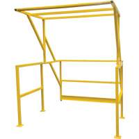 Barri&egrave;re de s&eacute;curit&eacute; pour mezzanine, 70" lo x 77" ha, 78" &eacute;lev&eacute;e, Jaune Southpoint Industrial Supply