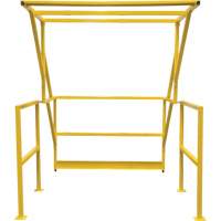 Barri&egrave;re de s&eacute;curit&eacute; pour mezzanine, 70" lo x 77" ha, 78" &eacute;lev&eacute;e, Jaune Southpoint Industrial Supply