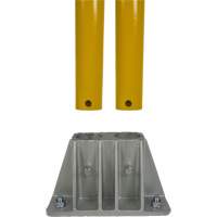 Garde-corps pour barri&egrave;re de s&eacute;curit&eacute;, Acier, 36" lo x 42" h, Jaune Southpoint Industrial Supply