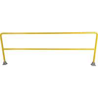 Garde-corps pour barri&egrave;re de s&eacute;curit&eacute;, Acier, 120" lo x 42" h, Jaune Southpoint Industrial Supply