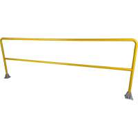Garde-corps pour barri&egrave;re de s&eacute;curit&eacute;, Acier, 120" lo x 42" h, Jaune Southpoint Industrial Supply