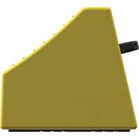 Cale de roue ultra-robuste pour l'exploitation mini&egrave;re Checkers Safety sans support, PEHD, Jaune, 14-1/2" la x 17-1/2" p x 16" h Southpoint Industrial Supply