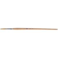 Pure White Bristle Round Marking Paint Brush, 9/32" Brush Width, White China, Wood Handle Southpoint Industrial Supply