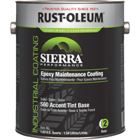 Rev&ecirc;tement dentretien &eacute;poxydique &agrave; base deau Sierra Performance S60 Base pour accents, Gallon, Base &agrave; teinter Southpoint Industrial Supply