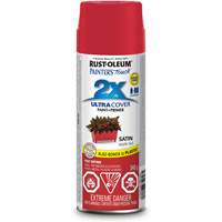 Peinture &agrave; pouvoir couvrant &eacute;lev&eacute; Painter's Touch, Rouge pomme, Satin, Canette a&eacute;rosol Southpoint Industrial Supply