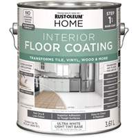Couche de fond pour syst&egrave;me de rev&ecirc;tement de plancher int&eacute;rieur &agrave; la maison, 3,61 L, &agrave; l'eau, Tr&egrave;s mat, Base &agrave; teinter/Blanc Southpoint Industrial Supply