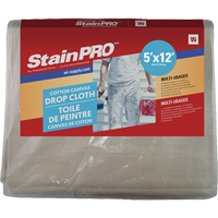 StainPro™ Drop Sheet, 12' L x 5' W, Cloth KR702 | Southpoint Industrial Supply