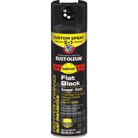 5-in-1 Rust Preventive Spray Enamel, Black, Flat Finish, 15 oz., Aerosol Can Southpoint Industrial Supply