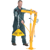 Winch Operated Truck Jib Crane, 1000 lbs. (0.5 tons) Capacity, 86-1/2" Max. Clearance LU495 | Southpoint Industrial Supply