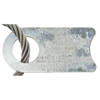 &eacute;lingue de levage &agrave; c&acirc;ble m&eacute;tallique - deux boucles Southpoint Industrial Supply