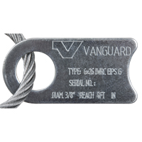 &eacute;lingue de levage &agrave; c&acirc;ble m&eacute;tallique - deux boucles, galvanis&eacute; Southpoint Industrial Supply