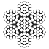 Wire Rope Cable, 100' (30.5 m) x 3/32", 1000 lbs. (0.5 tons), Galvanized Southpoint Industrial Supply