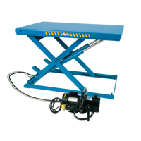 LoProfile Electric-Hydraulic Scissor Lift Table, Steel, 51" L x 24" W, 2200 lbs. Capacity Southpoint Industrial Supply