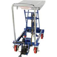 Pneumatic Hydraulic Scissor Lift Table, Steel, 32-1/2" L x 19-3/4" W, 1000 lbs. Cap. Southpoint Industrial Supply