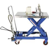 Pneumatic Hydraulic Scissor Lift Table, Steel, 32-1/2" L x 19-3/4" W, 1000 lbs. Cap. Southpoint Industrial Supply