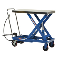Pneumatic Hydraulic Scissor Lift Table, Steel, 39-1/2" L x 20" W, 1750 lbs. Cap. Southpoint Industrial Supply