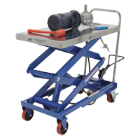 Pneumatic Hydraulic Scissor Lift Table, Steel, 35-1/2" L x 20" W, 800 lbs. Cap. Southpoint Industrial Supply