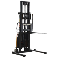 Fork Lift Stacker, Electric Operated, 2000 lbs. Capacity, 118" Max Lift Southpoint Industrial Supply