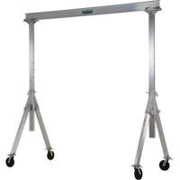 Adjustable Aluminum Gantry Crane, 8' L, 2000 lbs. (1 tons) Capacity LW301 | Southpoint Industrial Supply