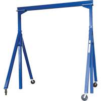 Adjustable Steel Gantry Crane, 10' L, 2000 lbs. (1 tons) Capacity LW302 | Southpoint Industrial Supply