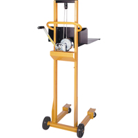 Easy-Lift Platform Lift Stacker, Hand Winch Operated, 500 lbs. Capacity, 52" Max Lift MA479 | Southpoint Industrial Supply