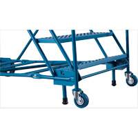 CSA-Certified Rolling Step Ladder with Locking Step, 8 Steps, 30" Step Width, 72" Platform Height, Steel Southpoint Industrial Supply