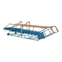 CSA-Certified Rolling Step Ladder with Locking Step, 14 Steps, 30" Step Width, 128" Platform Height, Steel Southpoint Industrial Supply