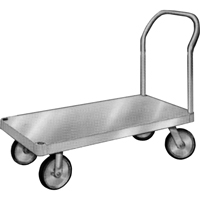 Diable en aluminium, 24" la x 36" lo, 2000 lb cap, Roues Caoutchouc Southpoint Industrial Supply