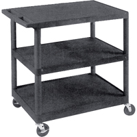 Utility Cart, 3 Tiers, 18" x 34" x 24", 400 lbs. Capacity MF112 | Southpoint Industrial Supply