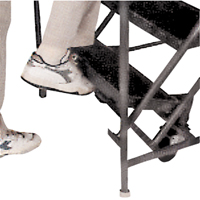 &eacute;chelle roulante &agrave; angle, 9 marches, Antid&eacute;rapant, Inclinaison 50°, Hauteur 90" Southpoint Industrial Supply