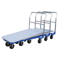 Platform Cart, 48" L x 24" W, 1500 lbs. Capacity, Mold-on Rubber Casters Southpoint Industrial Supply