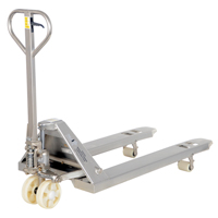 Pallet Truck, Stainless Steel, 48" L x 27" W, 5500 lbs. Capacity Southpoint Industrial Supply