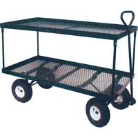 Double Deck Wagon, 24" W x 48" L, 600 lbs. Capacity MH239 | Southpoint Industrial Supply