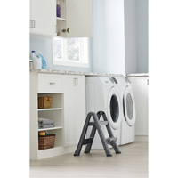 Folding Step Stool, 2 Steps, 19-1/2" x 20-1/2" x 22-3/4" High Southpoint Industrial Supply