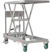 Hydraulic Scissor Lift Table, 31-1/2" L x 19-1/2" W, Stainless Steel, 550 lbs. Capacity Southpoint Industrial Supply