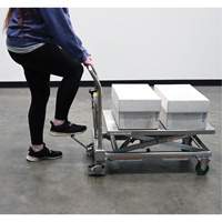 Hydraulic Scissor Lift Table, 31-1/2" L x 19-1/2" W, Stainless Steel, 550 lbs. Capacity Southpoint Industrial Supply