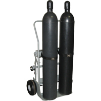 Four-Wheel Cylinder Hand Trucks, Pneumatic Wheels, 28" W x 6" L Base, 1000 lbs. Southpoint Industrial Supply