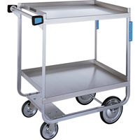 Heavy-Duty U Frame Carts, 2 Tiers, 19-3/8" W x 34-1/2" H x 32-5/8" D, 700 lbs. Capacity MK972 | Southpoint Industrial Supply