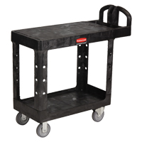 Chariot utilitaire robuste a/tablette plate - 4505-00, 2 tiers, 17-1/4" x 38-1/10" x 38-1/2", Capacit&eacute; 500 lb Southpoint Industrial Supply
