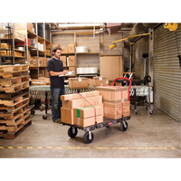 Heavy-Duty Platform Truck, 36" L x 24" W, 1000 lbs. Cap., Rubber Wheels Southpoint Industrial Supply