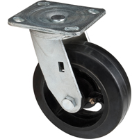 Roulette moul&eacute;, Pivotant, 6" (152,4 mm), Caoutchouc, 550 lb (249 kg) Southpoint Industrial Supply