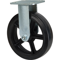 Roulette moul&eacute;, Fixe, 8" (203,2 mm), Caoutchouc, 660 lb (299 kg) Southpoint Industrial Supply