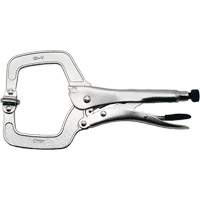 Super Heavy-Duty Locking C-Clamp with Swivel Pad, 11" (279 mm) Capacity Southpoint Industrial Supply